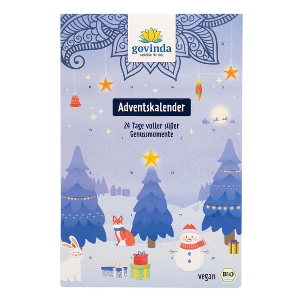 Govinda Süßigkeit Adventskalender - Frucht-und Nusskonfekten 216g 2er Pack