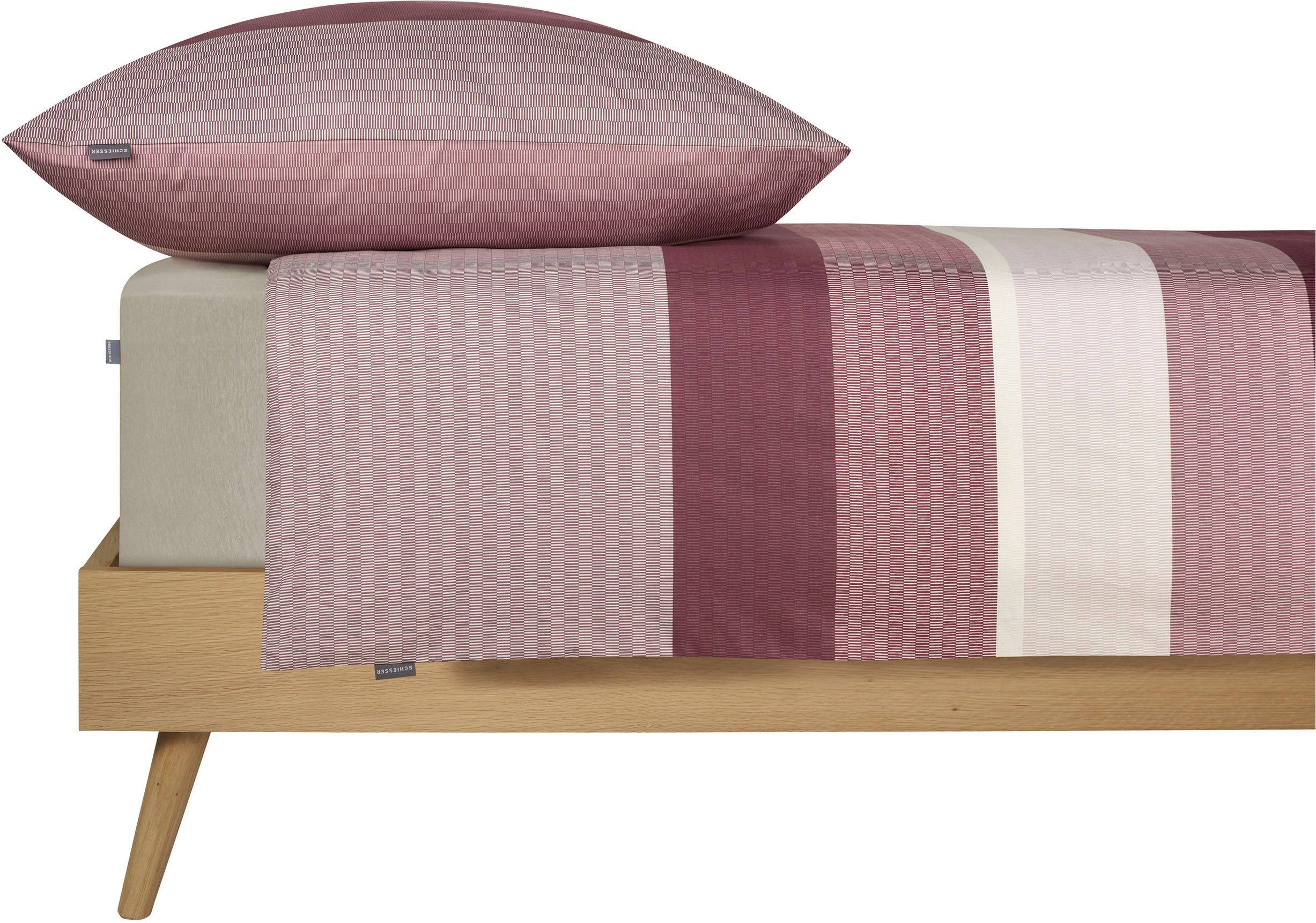 Schiesser Bettwäsche Endy Stripes aus weicher günstig online kaufen