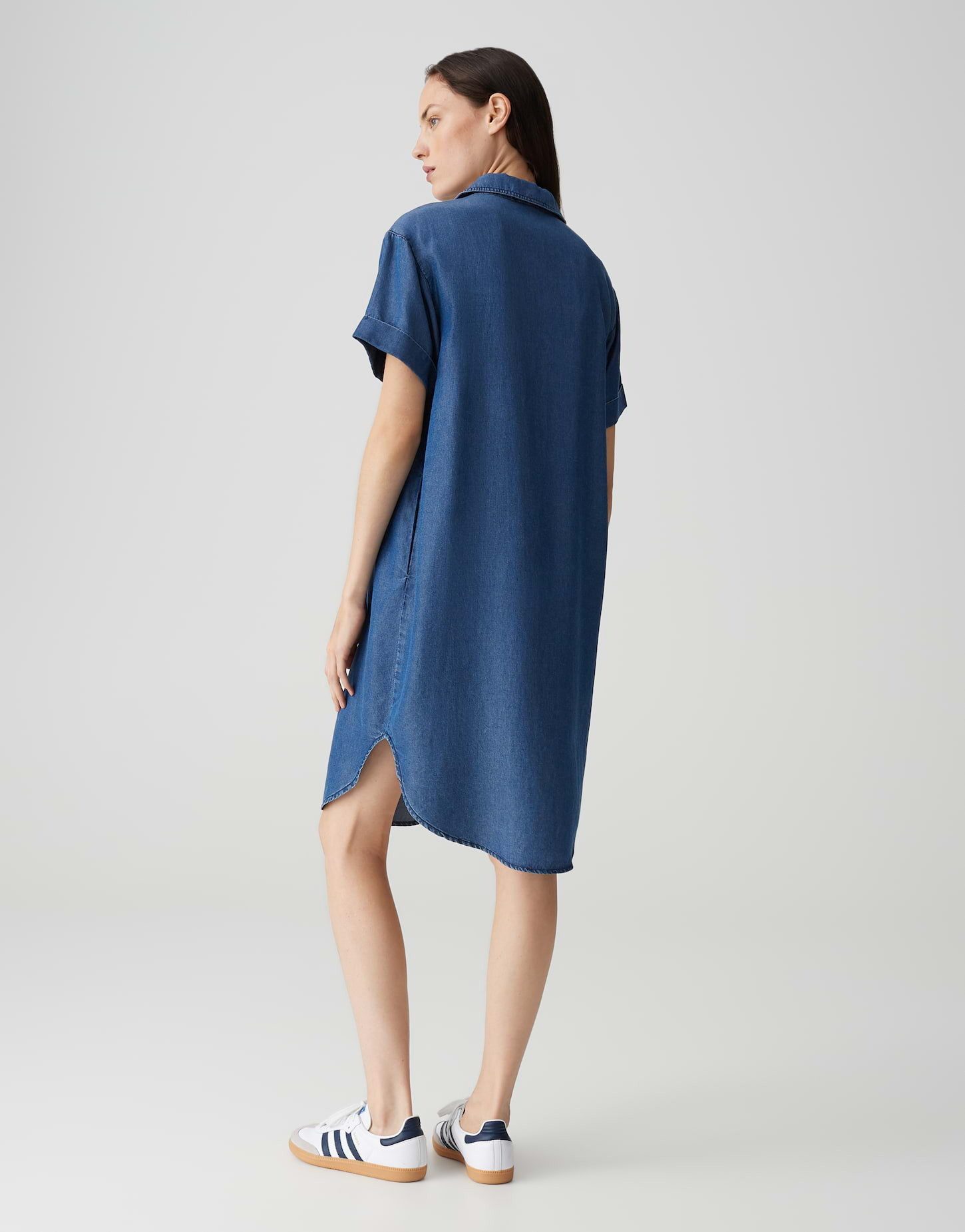 OPUS Hemdblusenkleid WASYA Regular aus weichem Tencel