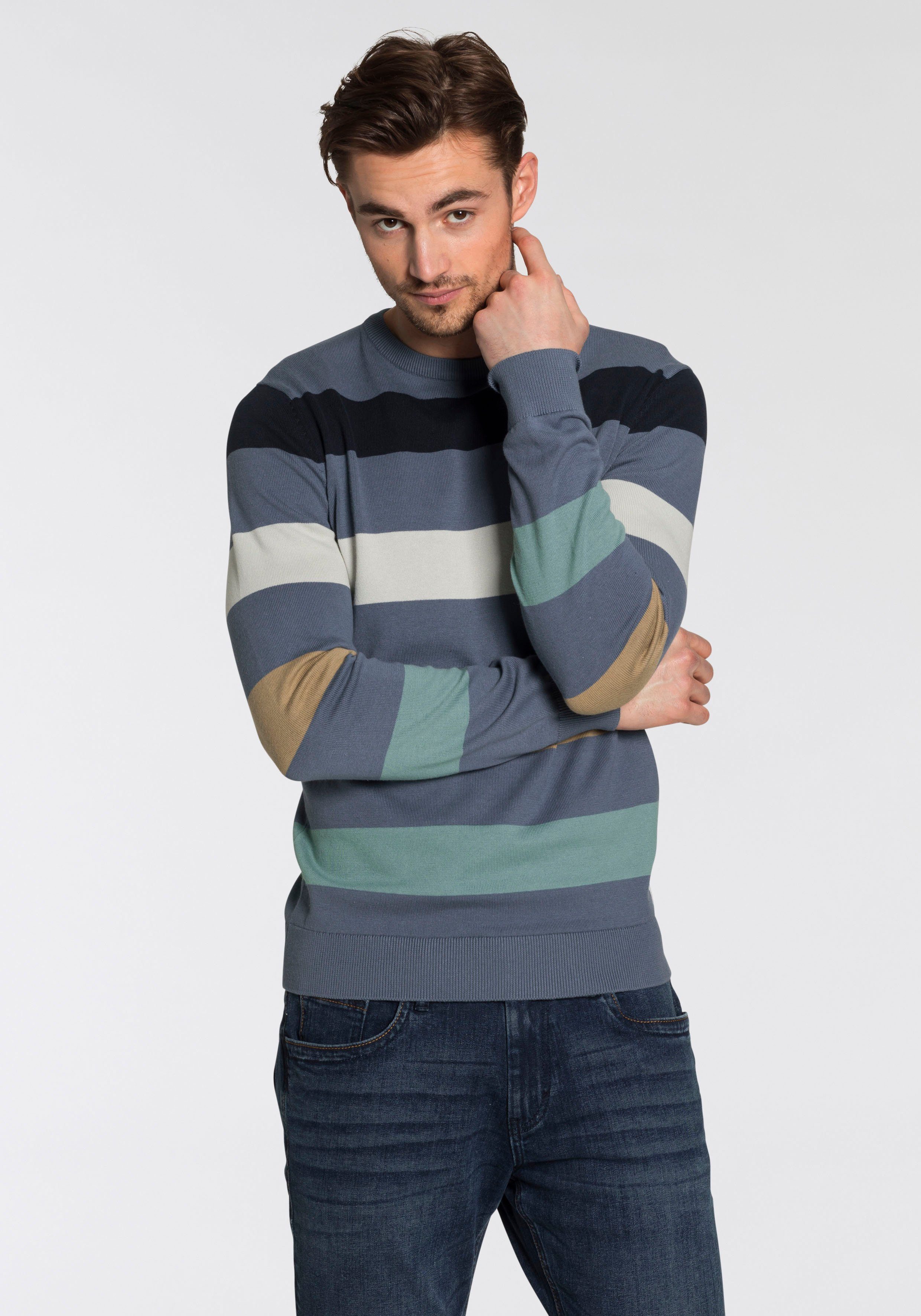 TOM TAILOR Strickpullover mit Blockstreifen günstig online kaufen