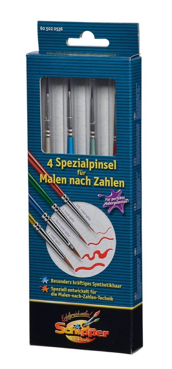 Schipper Malen nach Zahlen Schipper Malen nach Zahlen Zubehör 4 Spezialpinsel 605020536