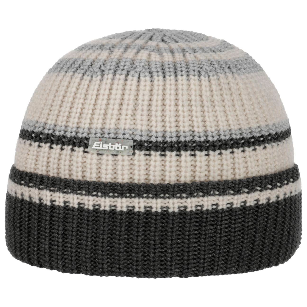 Eisbär Beanie (1-St) Wintermütze mit Umschlag, Made in Austria grau