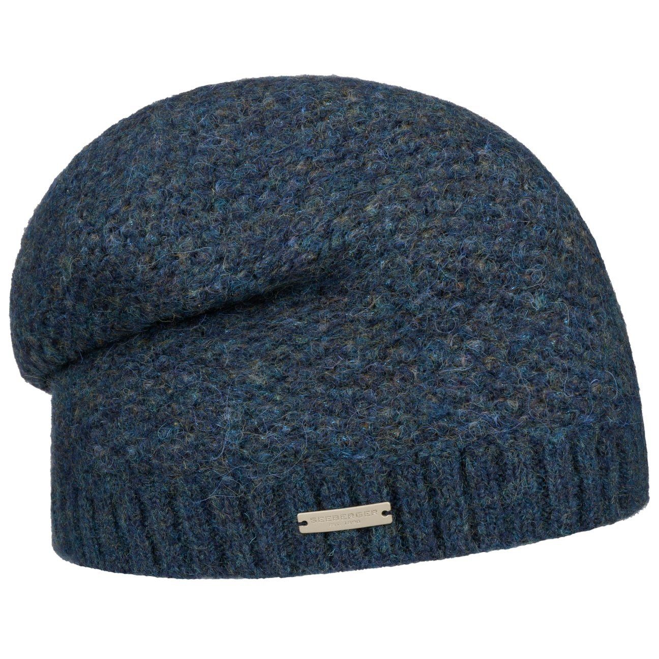 Futter mit (1-St) Beanie Strickmütze petrol Seeberger