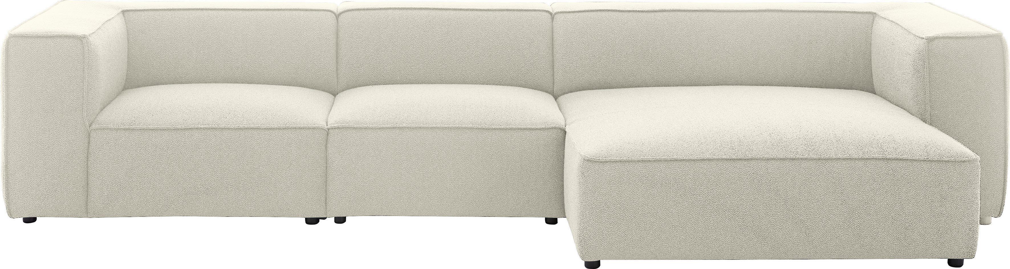 W.SCHILLIG Ecksofa around-the-block Mega Sofa, viel Platz und hoher Sitzkomfort, L-Form, mit eleganter Biese, mit Federkern, Breite 341 cm
