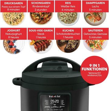 Instant Pot Multikocher Sterilisator, Joghurtbereiter, Dampfgarer in1, 25 One-Touch Programme, 5,07 l Schüssel, mit personalisierten Kocherlebnissen,Flexibilität für große Mengen