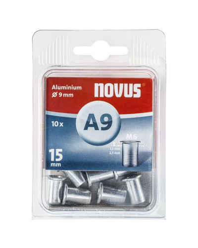 NOVUS Blindniete Novus Nietmutter Typ A9/15 Ø 9 mm Aluminium 10