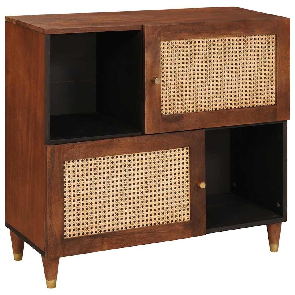 vidaXL Sideboard Sideboard Braun 80 x 33,5 x 75 cm Massivholz (1 St)