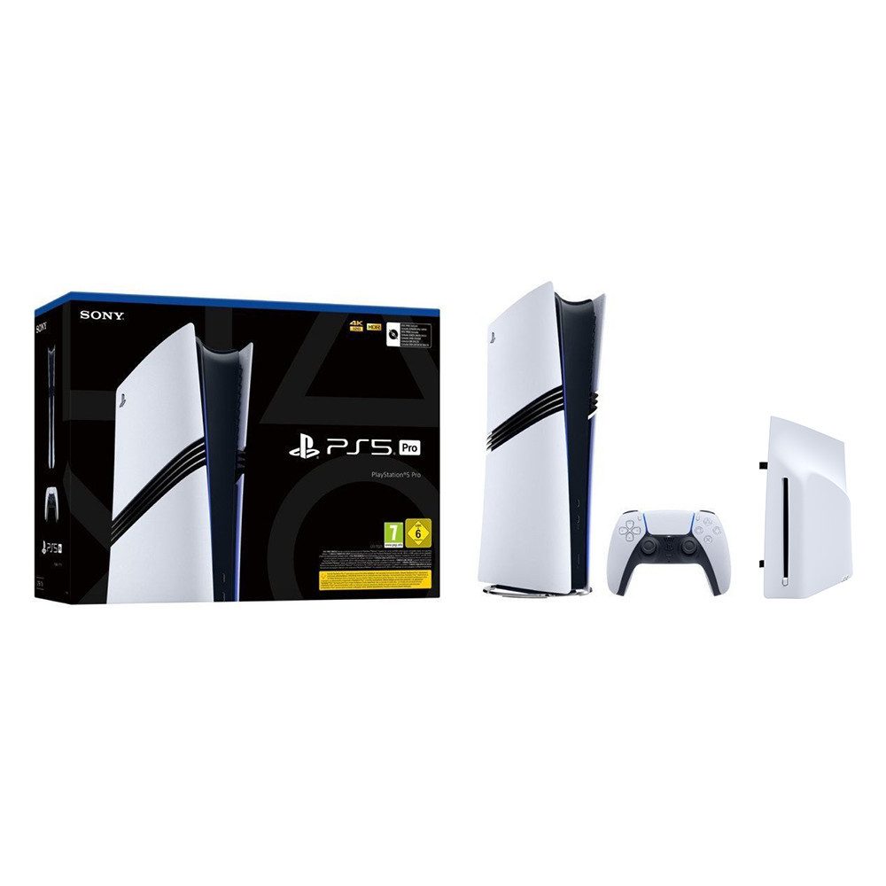 Sony Professional Sony PlayStation 5 Pro 2 TB SSD mit Disc Drive Gaming Bundle 2TB (Gaming Bundle, 2 St., PS5 Pro 2 TB SSD mit Disc Drive für physische und digitale Spiele), PS5 Pro mit 2 TB SSD, Disc Drive, 4K Gaming und bis zu 120 Hz