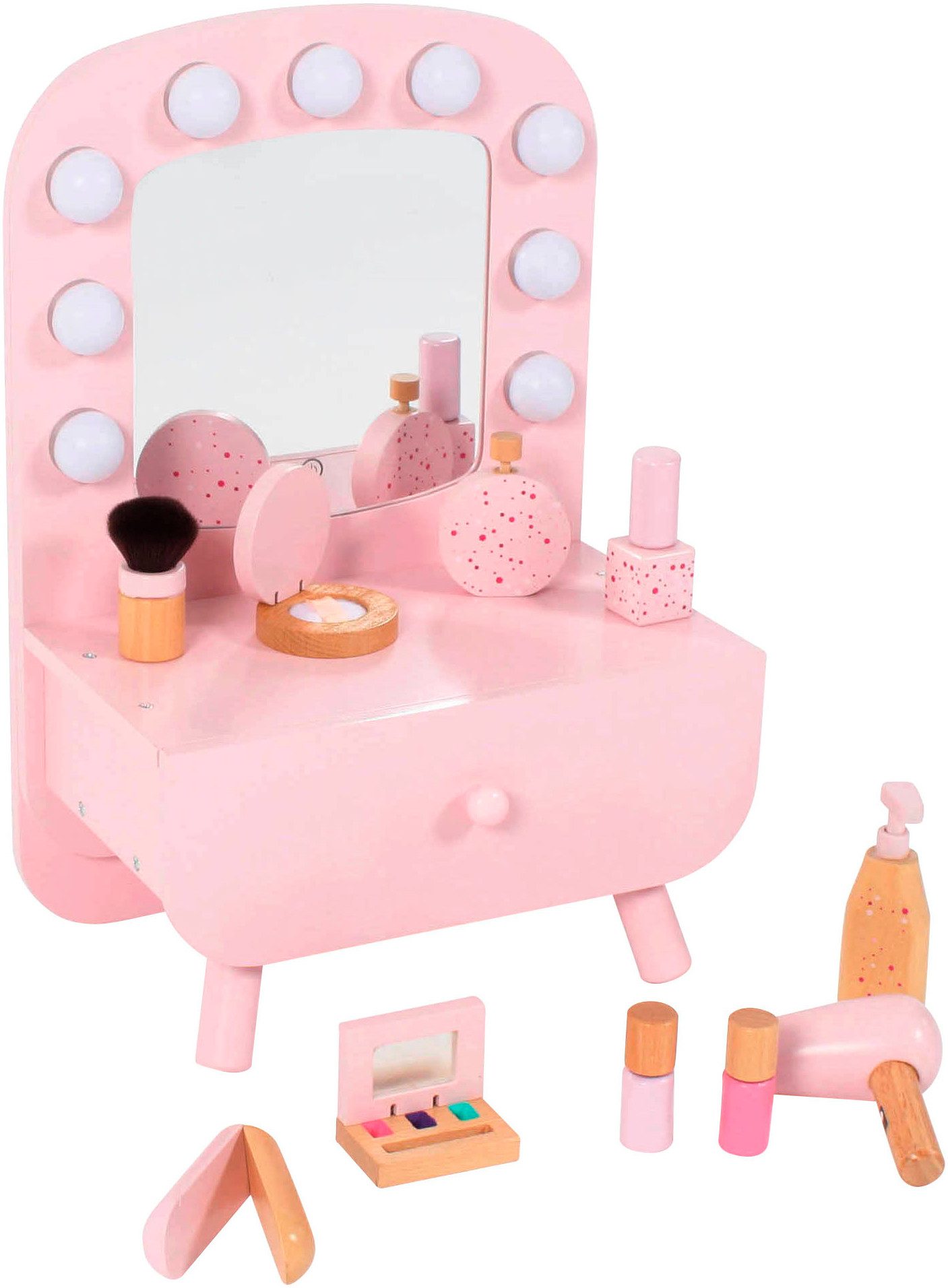 CHIC2000 Schminktisch Tabletop rosa
