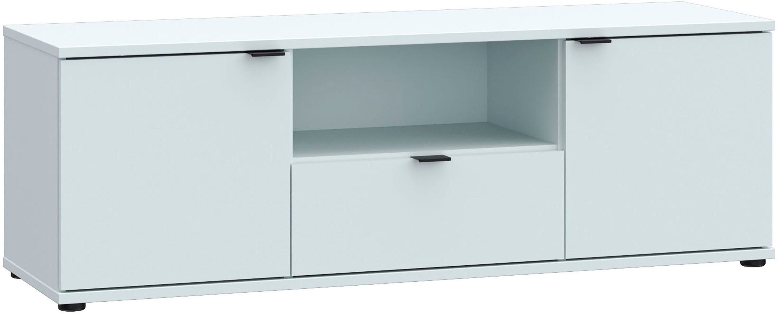 FORTE Lowboard "Ganymede" Breite 129,8cm, TV Board, Stauraum, Schublade; Me günstig online kaufen