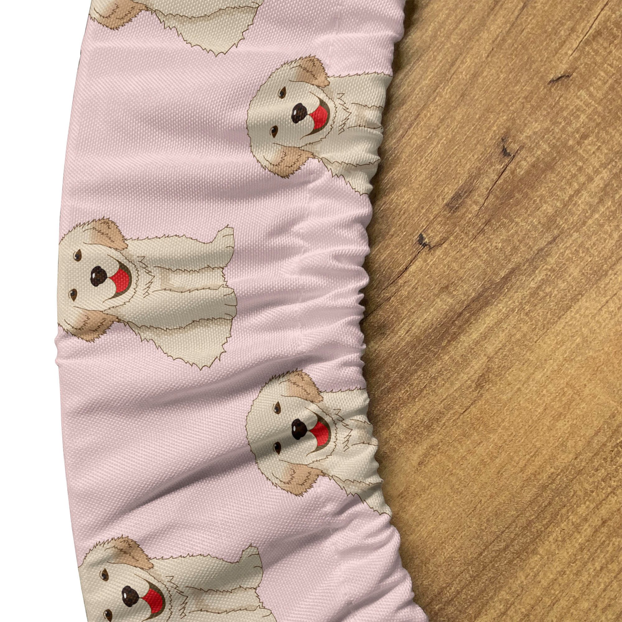 Abakuhaus Tischdecke Rundum-elastische Stofftischdecke, Gelbes Labor Pastell-lustiger Labrador