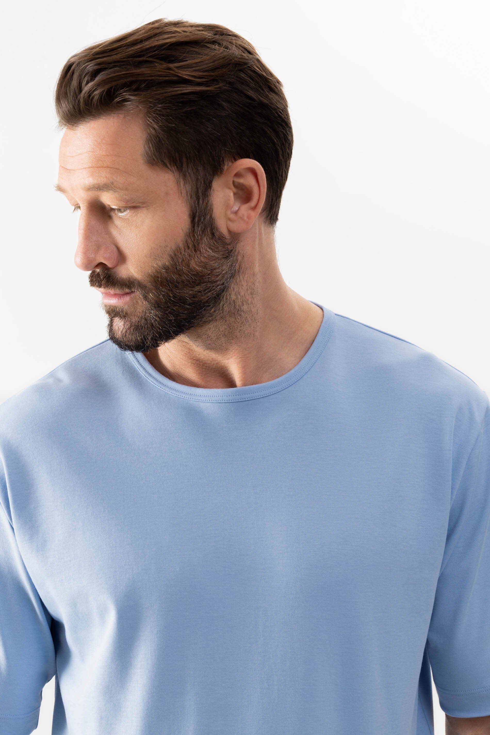 Mey Pyjamaoberteil Mey Herren Shirt Serie Springvale Uni (1-tlg)
