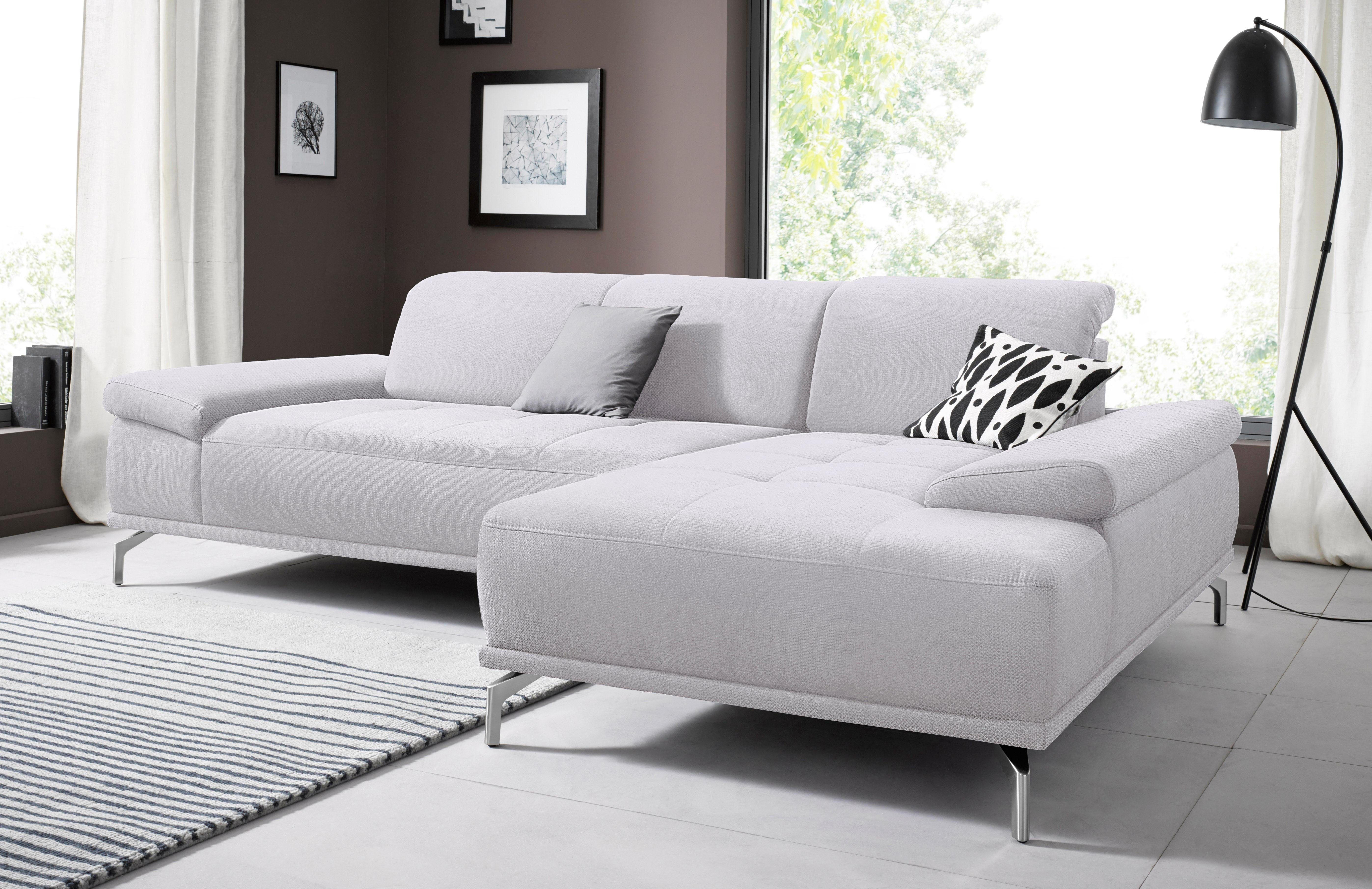 Places of Style Ecksofa "Caluna", Inkl.Sitztiefenverstellung, wahlweise mit günstig online kaufen