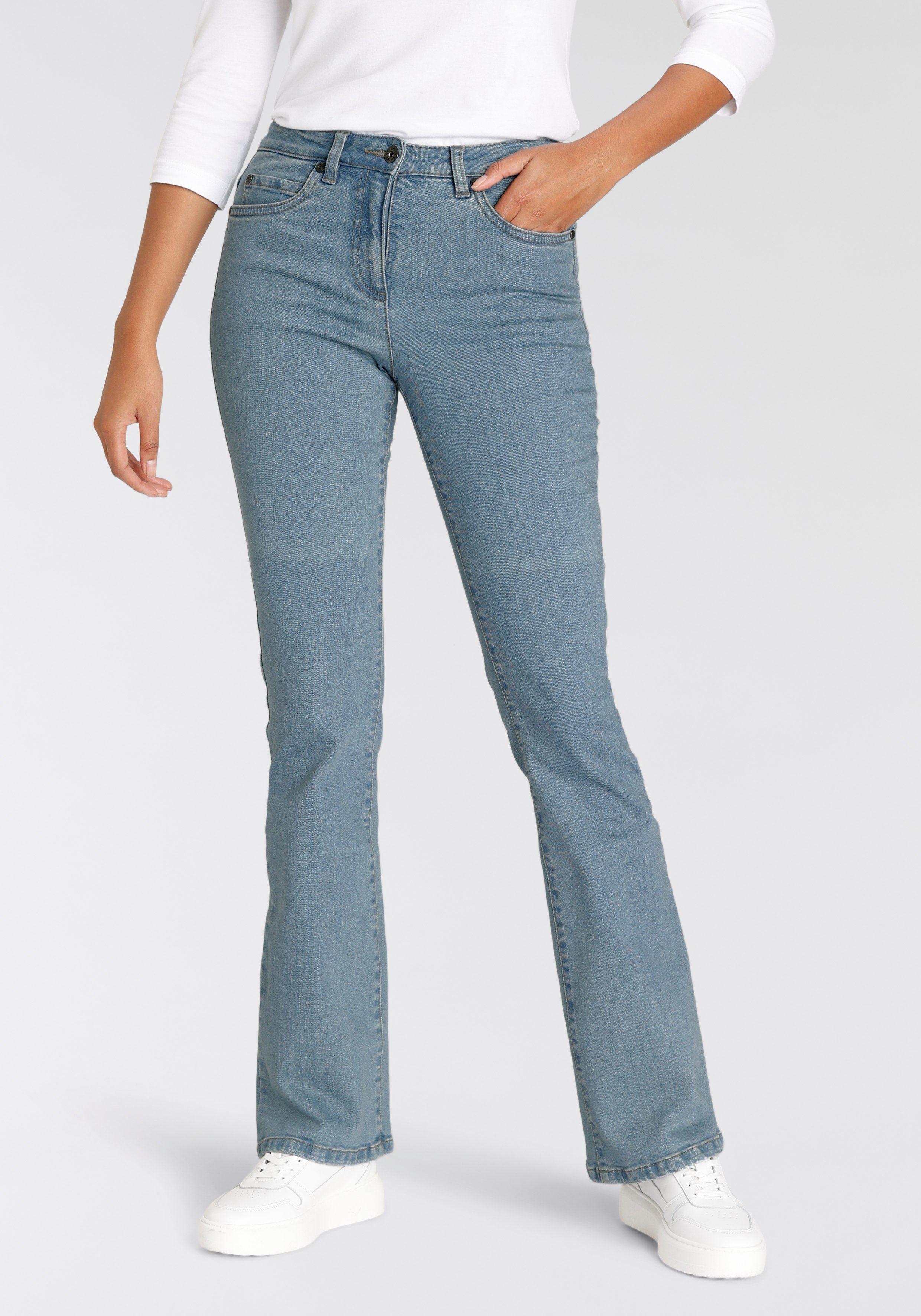 Arizona Bootcut-Jeans High Waist