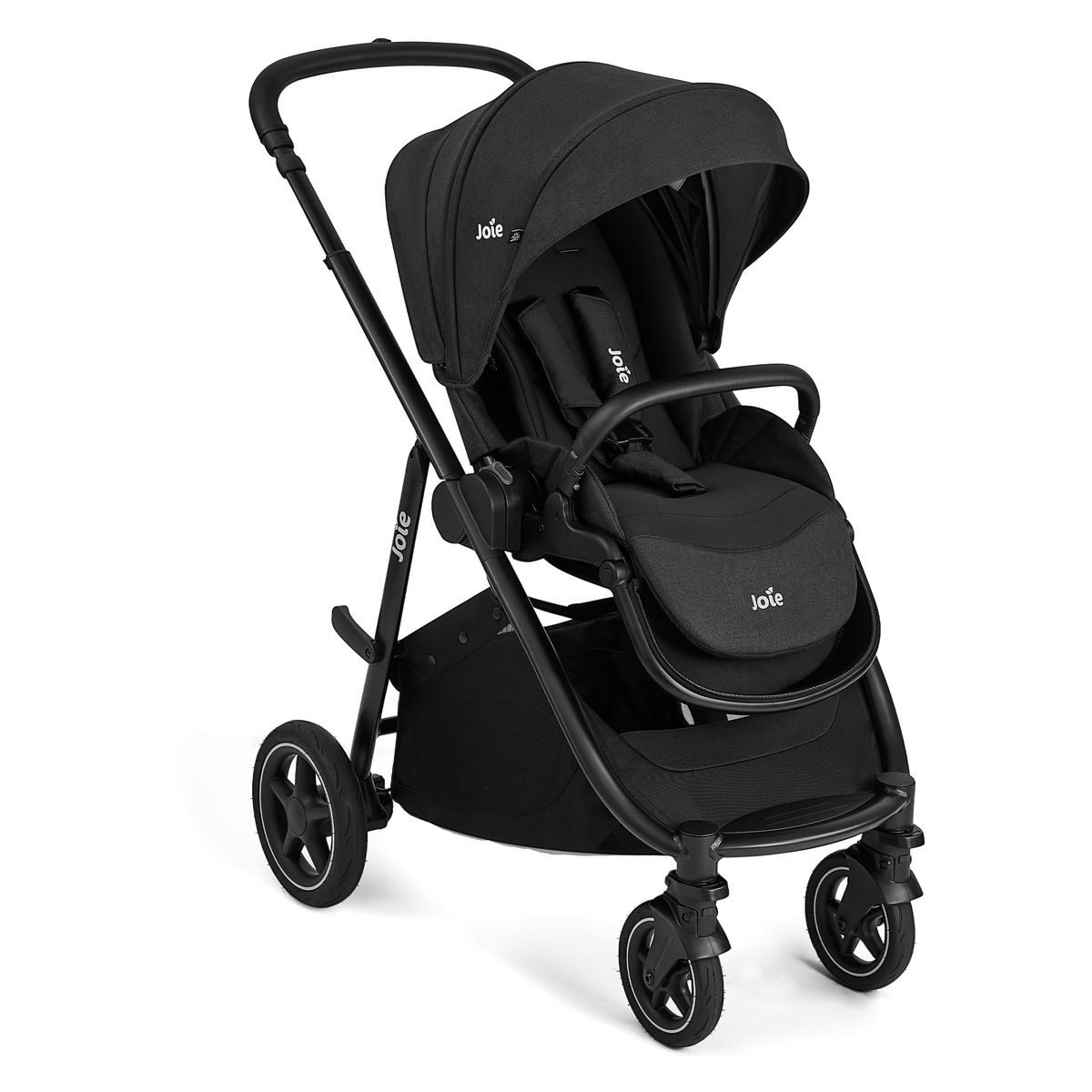 Joie Sport-Kinderwagen Versatrax - Raven, Sportwagen bis 22 kg mit Liegefunktion & Regenschutz höhenverstellbar