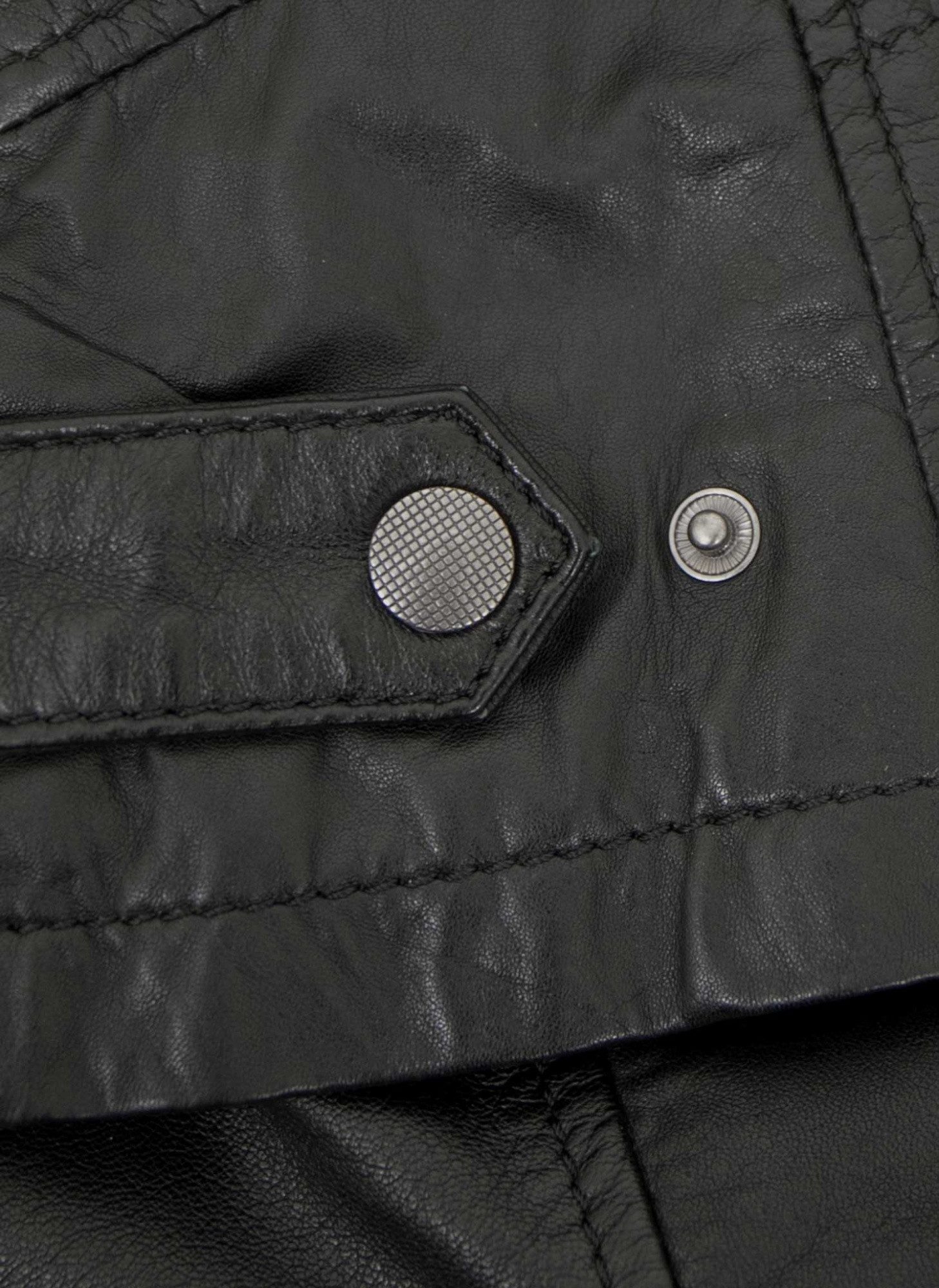 7eleven Lederjacke Eliza 7eleven - Damen Lederjacke Lammnappa schwarz