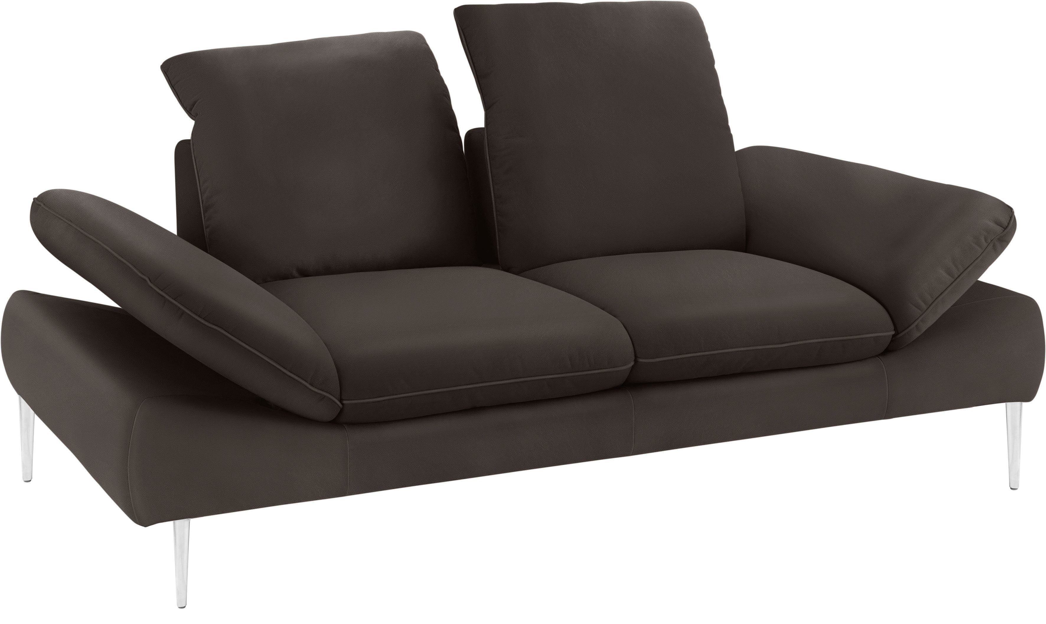 W.SCHILLIG 2,5-Sitzer enjoy&MORE, mit cm Chrom glänzend, 232 Füße Sitztiefenverstellung, Breite