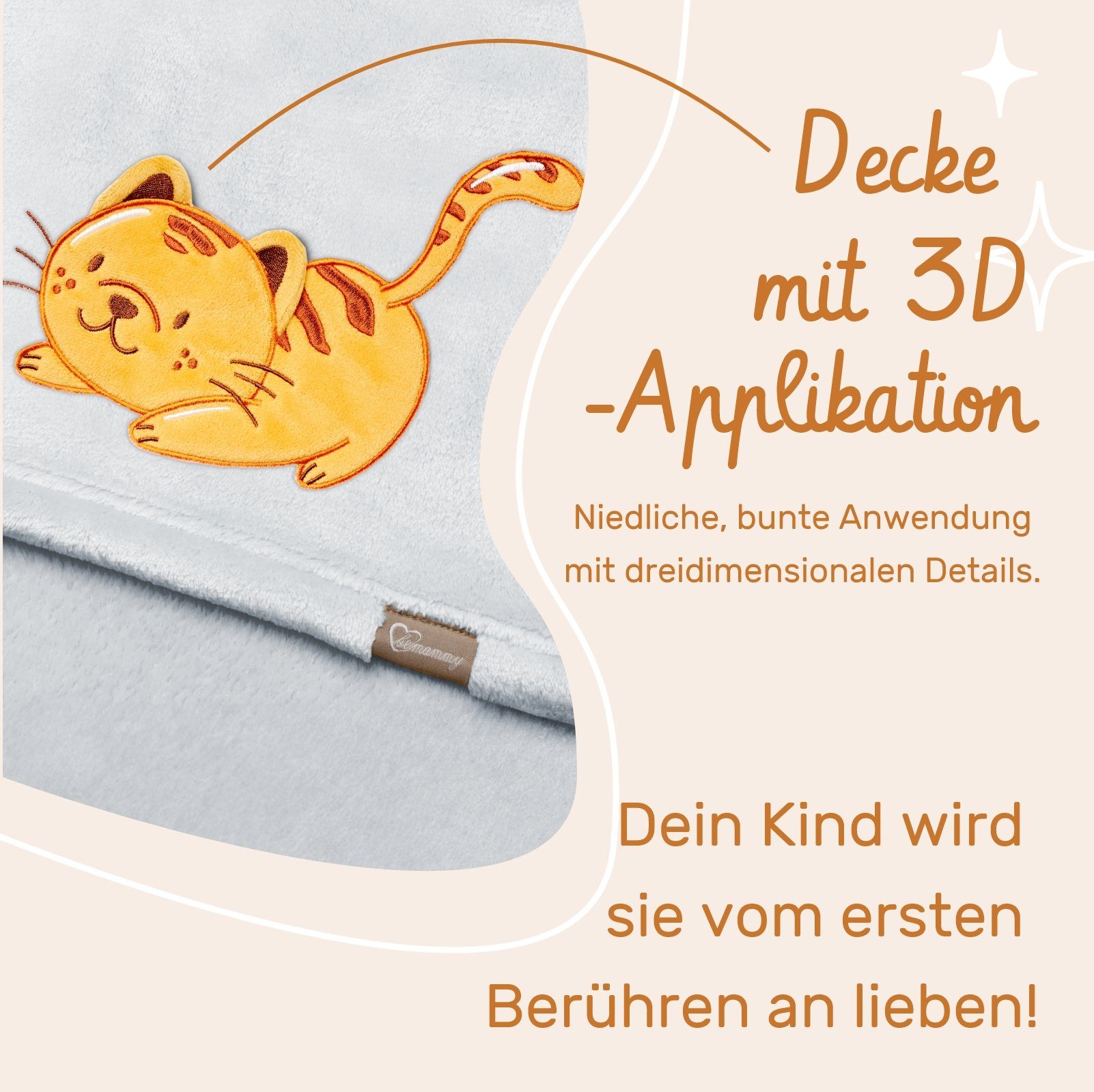 Wohndecke Warme Kuscheldecke Babydecke Blanket Baby Geschenk BE20-168, Be Mammy – Bild 5 von 5