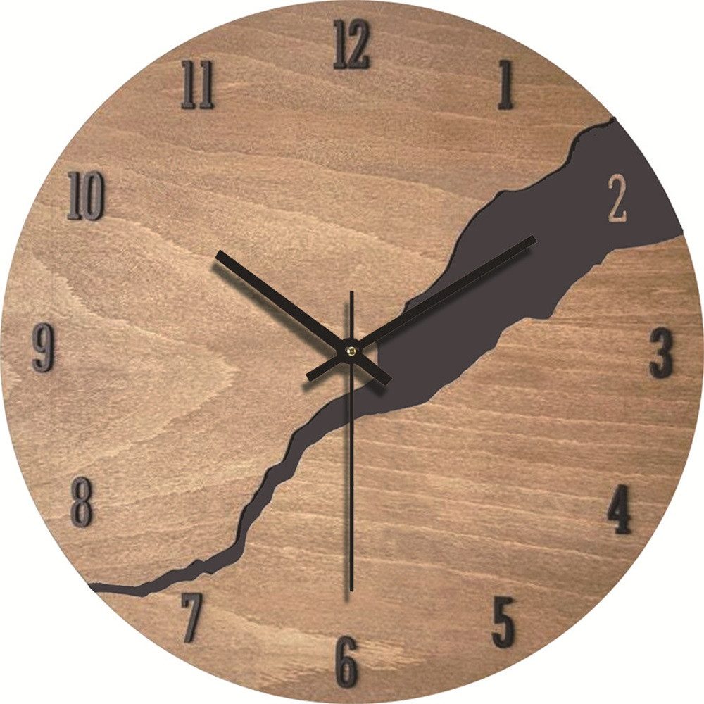 RWEUOQ Wanduhr Dekorative Wanduhr Holzwanduhr im günstig online kaufen