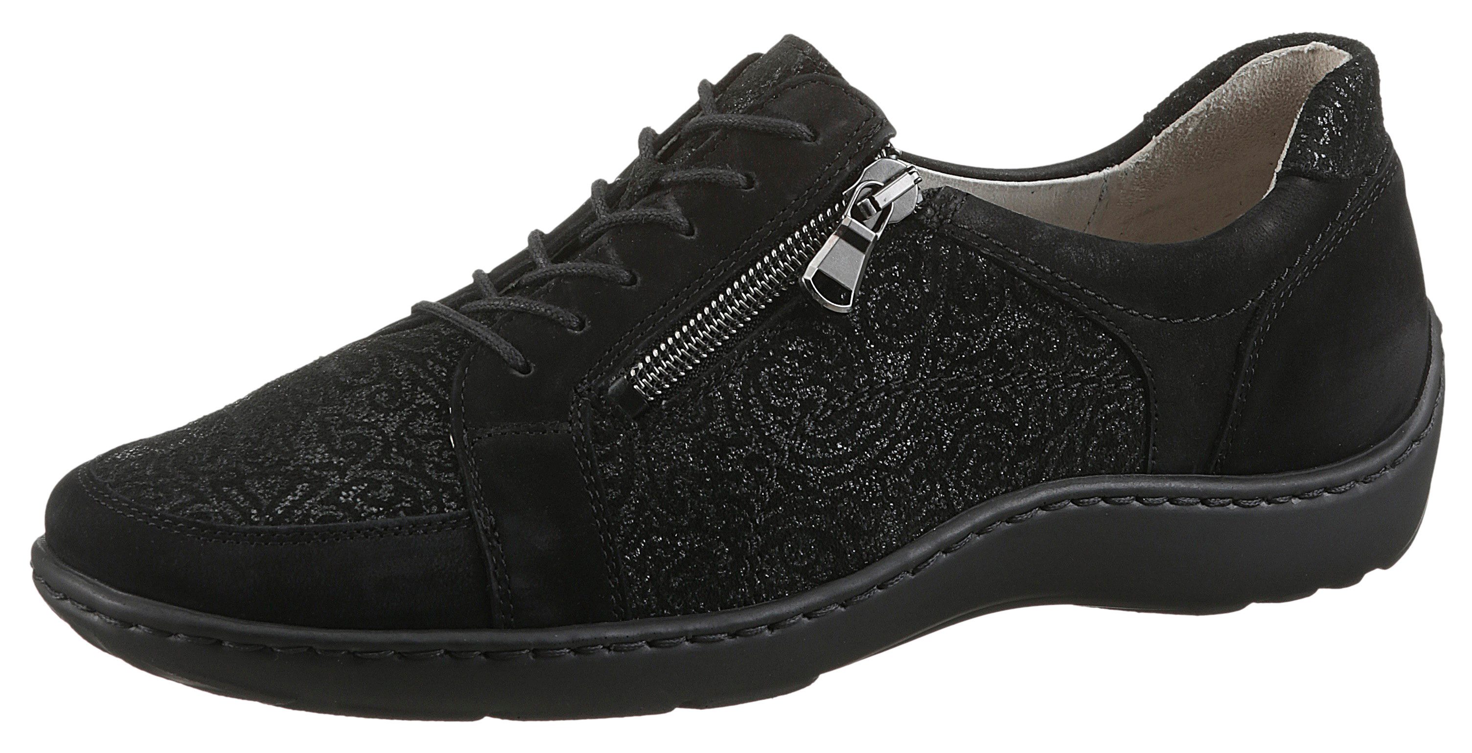 Waldläufer Henni Schnürschuh Bequemschuh, Komfortschuh, Sneaker, bequeme Schuhweite H (sehr weit)