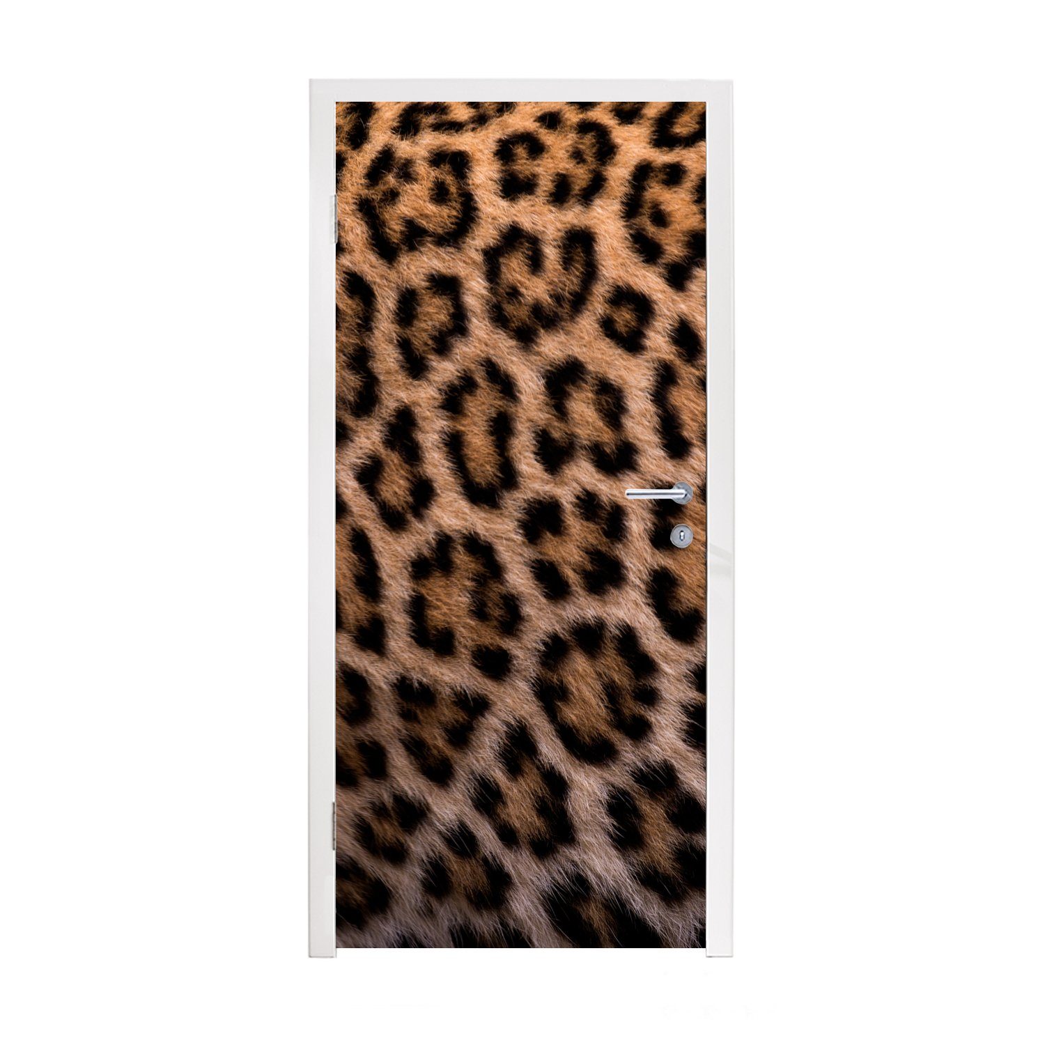 MuchoWow Türtapete Panther Druck, Matt, bedruckt, (1 St), Fototapete für Tür, Türaufkleber, 75x205 cm