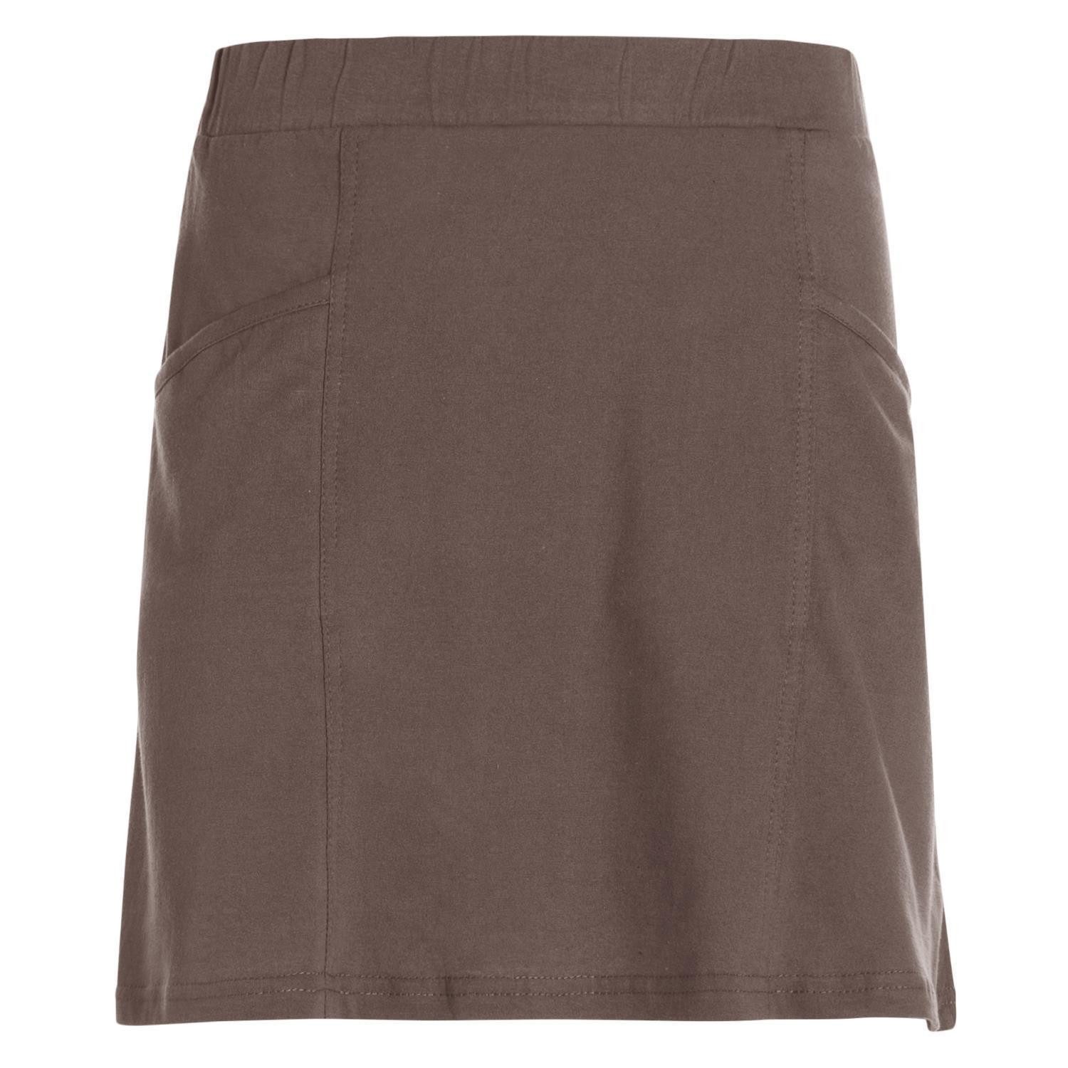 Vishes Minirock Kurzer Damen Basic-Rock Mini-Rock Baumwoll-Rock Einfarbig Schlicht Elfen, Hippie, Ethno Style