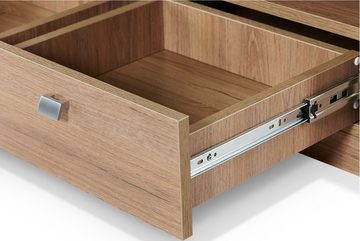 Konsimo Lowboard CALDO RTV-Schrank TV-Board Fernsehschrank, mit Schubladen