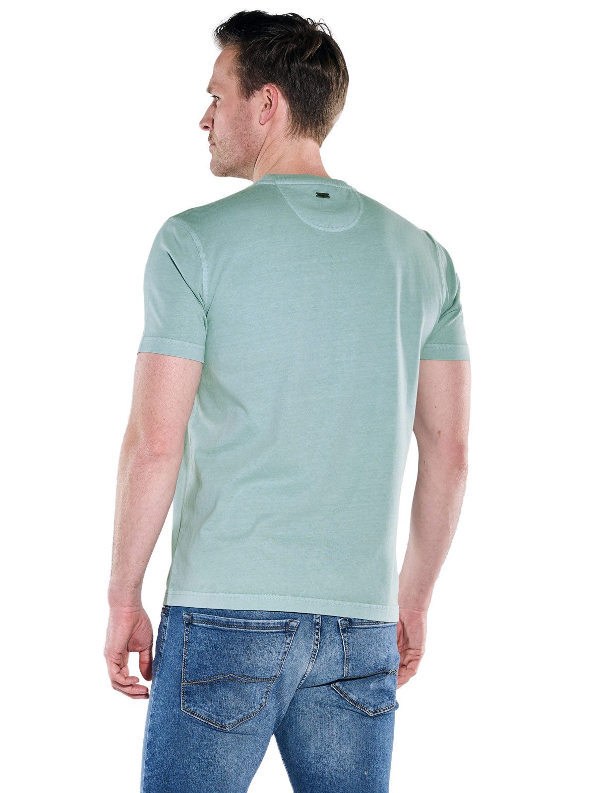 Engbers T-Shirt Herren Rundhals T-Shirt, Mittelblau