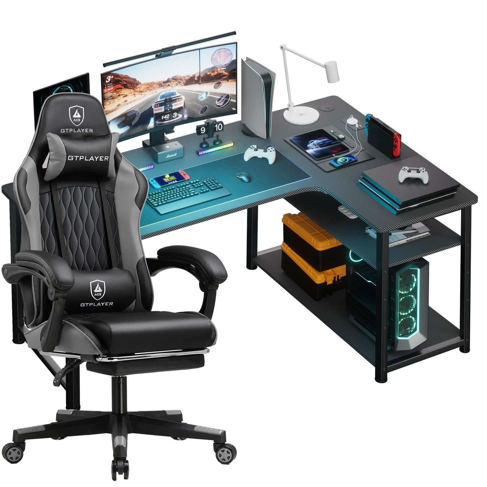 GTPLAYER Gamingtisch Gaming Tisch + Gaming günstig online kaufen