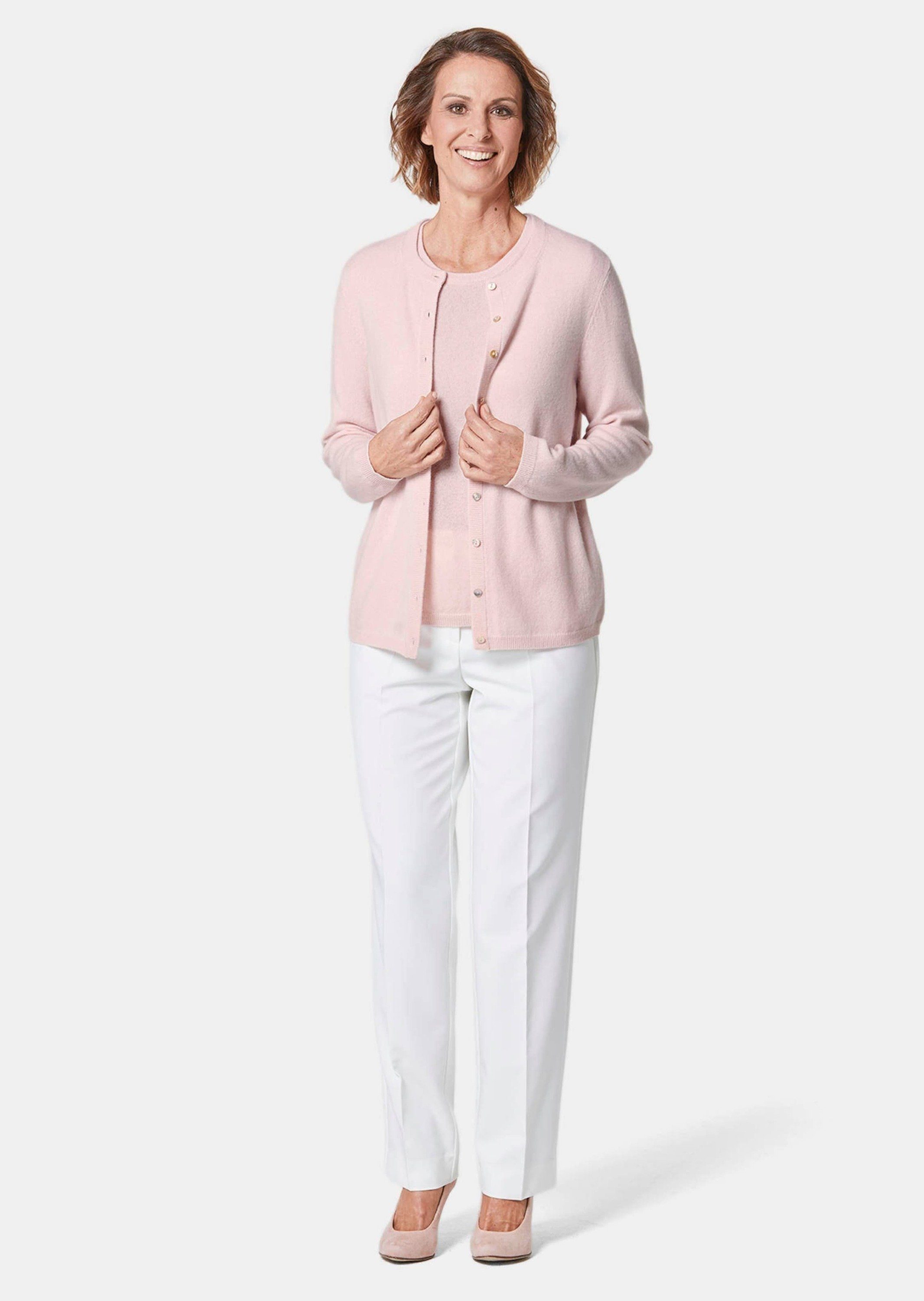 GOLDNER Strickjacke Kaschmirstrickjacke mit Rundhalsausschnitt günstig online kaufen