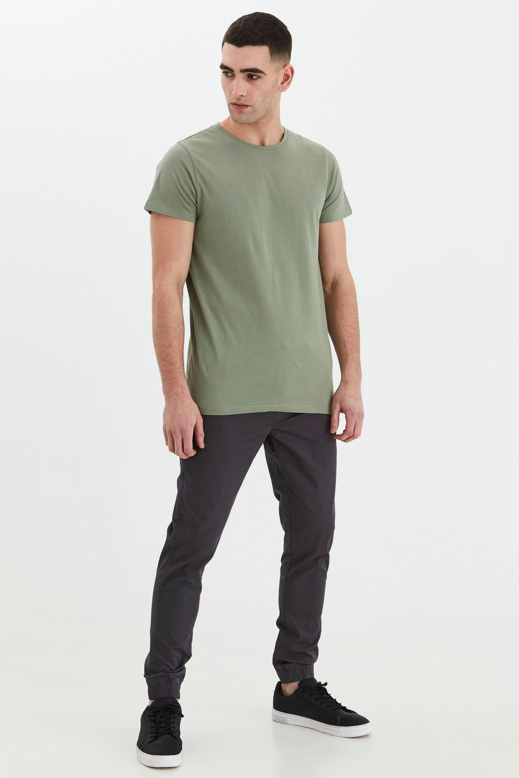 Solid T-Shirt SDPeko T-Shirt Rundhalsausschnitt Green Hedge (176323) mit