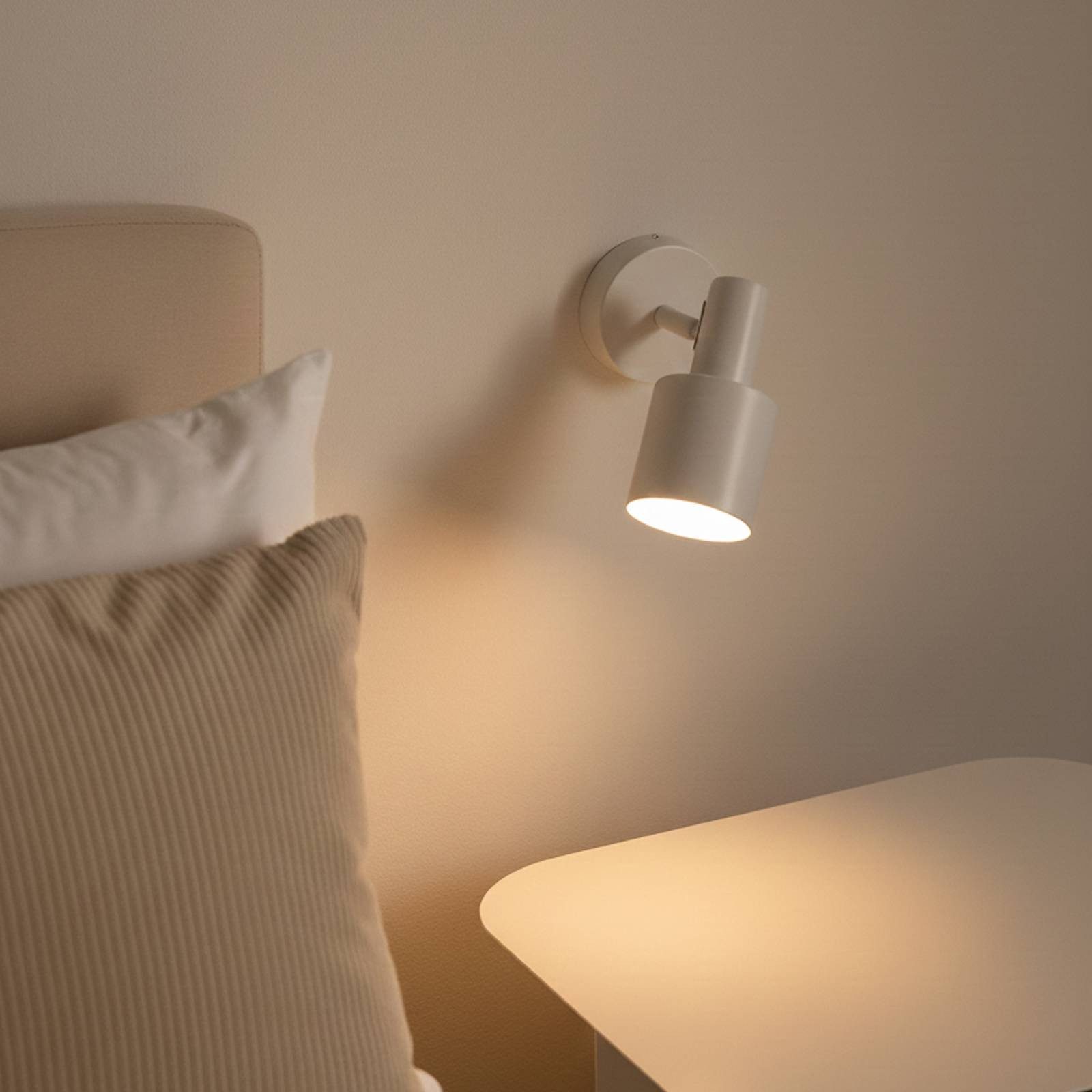 Lindby Wandstrahler Ovelia, Metall, Creme IP20, 1 x 15 W LED