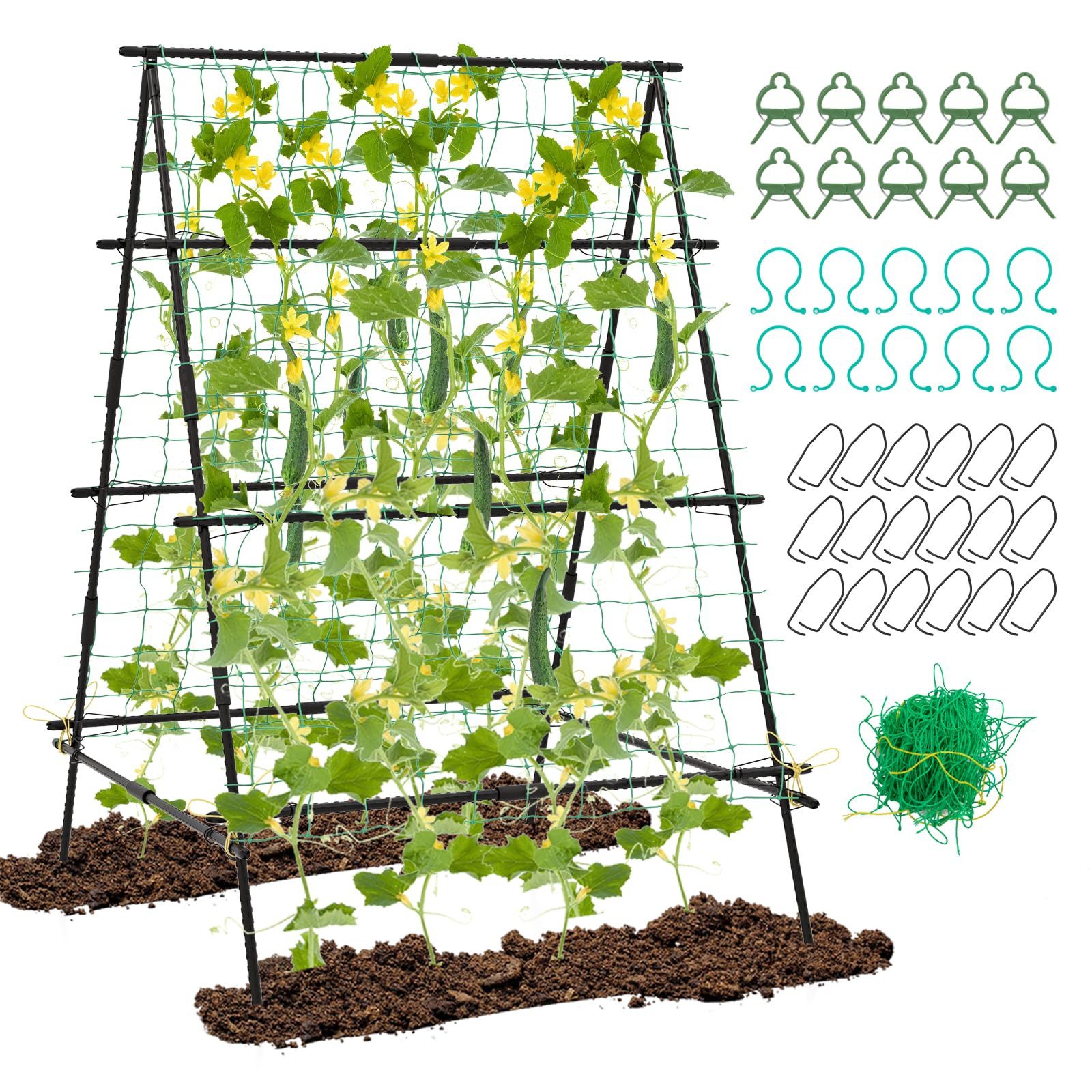 COSTWAY Rankhilfe, 1 St., A-förmiges Rankgitter, für Kletterpflanzen, 151cm günstig online kaufen