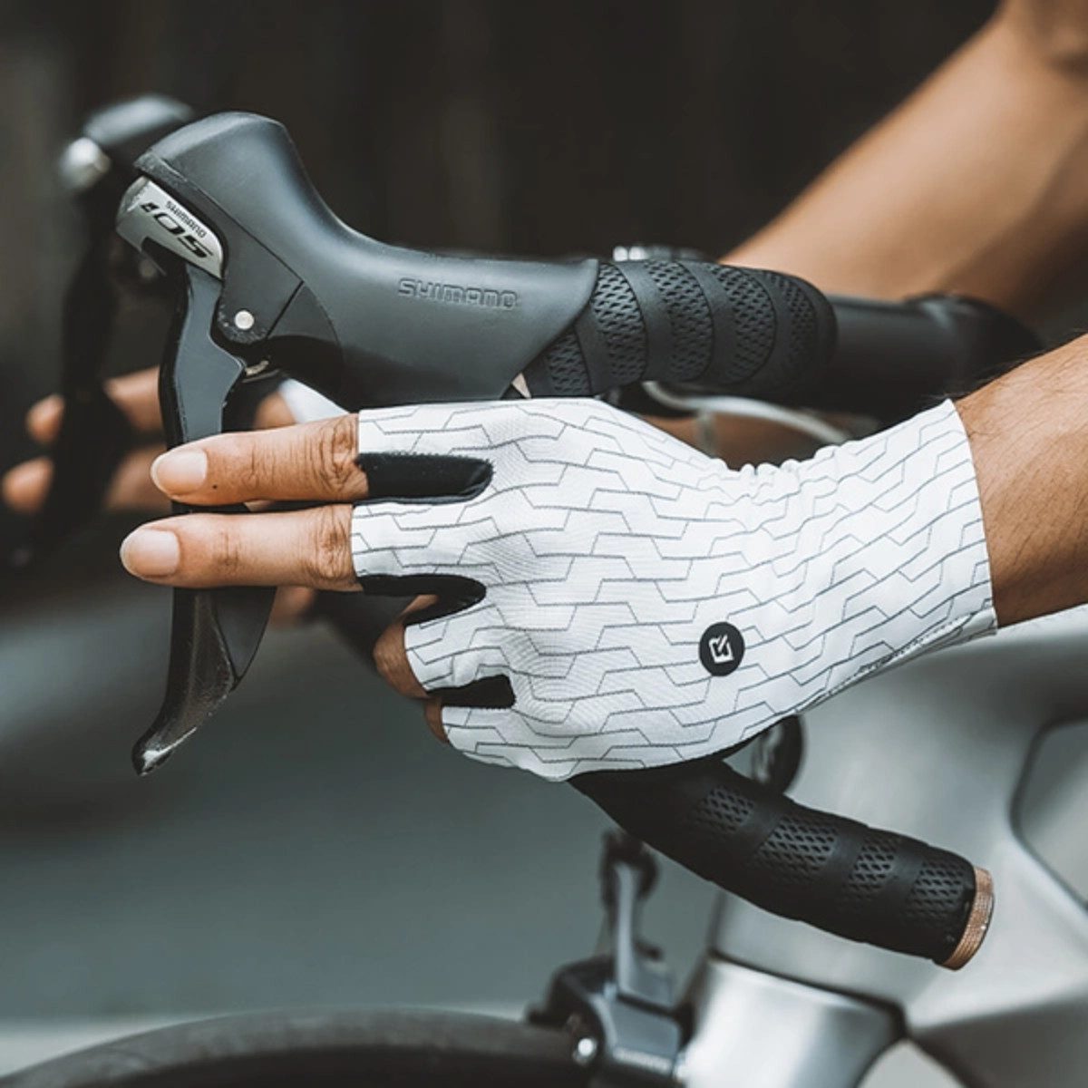 ROCKBROS Fahrradhandschuhe Rockbros Rennradhandschuhe - Schwarz/ Weiß günstig online kaufen