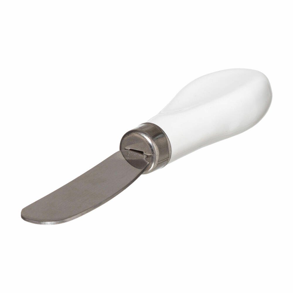 5five Simply Smart Butterdose Ceramic 13.5 x 9.3 cm, Keramik, Bambus, Edelstahl, mit Streichmesser