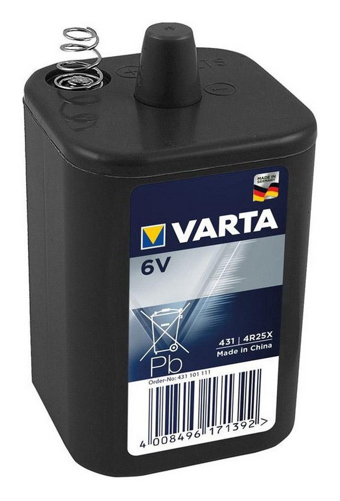VARTA Batterie, (6 V), Block ohne 6V 4R25 Zink-Kohle 8,5 mAh 67 x 115 x 67 mm