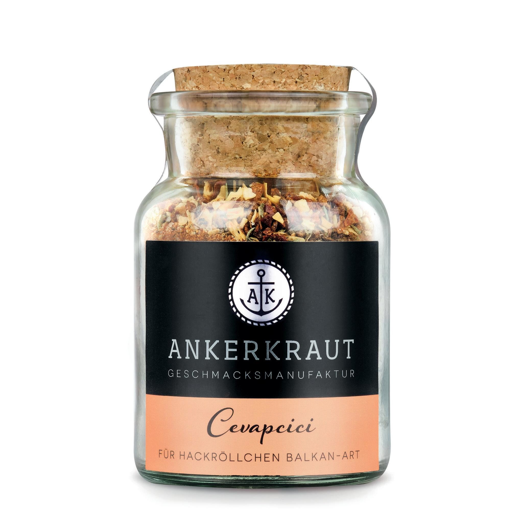 Ankerkraut Gewürz Cevapcici, Cevapcici, 90g im Korkenglas