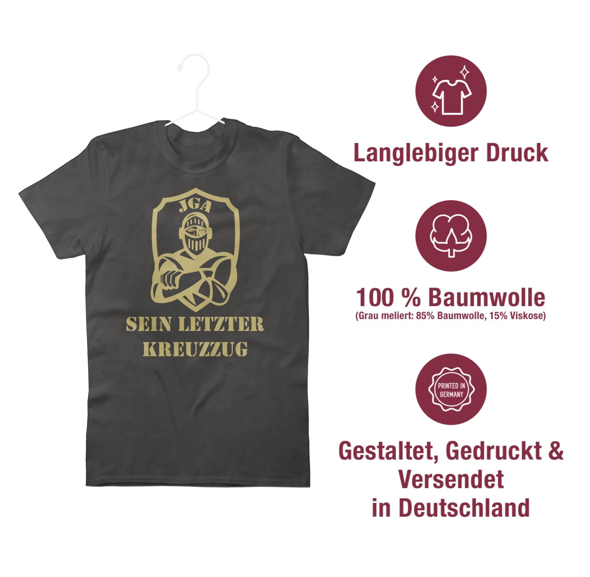 Shirtracer T-Shirt Sein letzter Kreuzzug JGA Männer