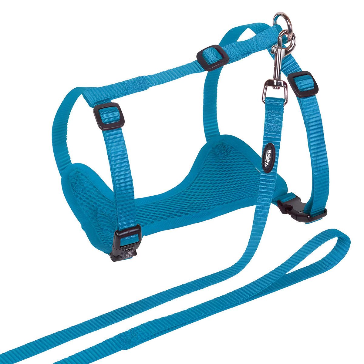 Nobby Geschirr Katzengarnitur Mesh hellblau