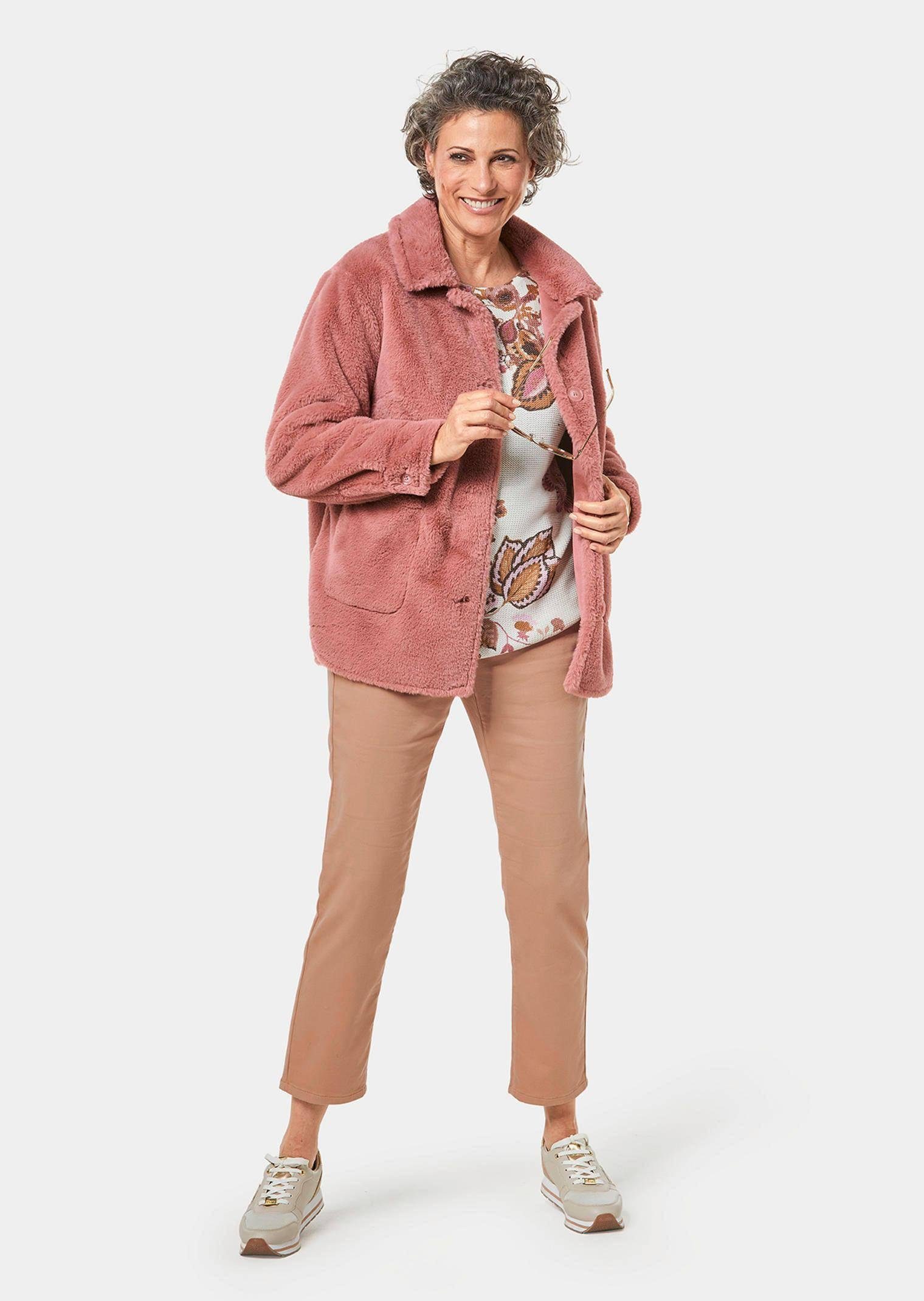 GOLDNER Allwetterjacke Luxuriöse Fellimitatjacke