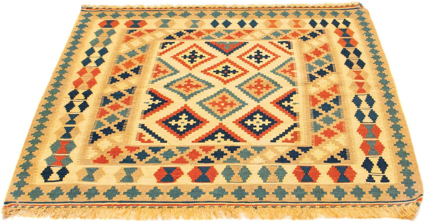 Wollteppich Kelim Fars Einfarbig 259 x 160 cm, morgenland, rechteckig, Höhe: 4 mm, Wendeteppich