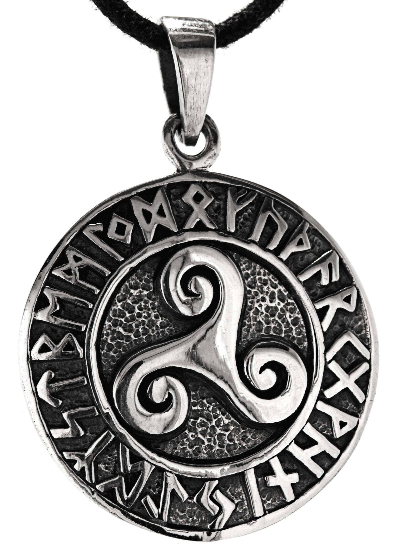 Kettenanhänger Triskele 925 Sterling Silber Triskelen Dreierspirale Spirale