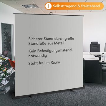 Walimex Pro Fotohintergrund Roll-up Panel Hintergrund grau 210x220