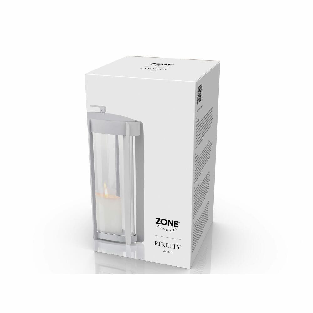 Zone Denmark Kerzenlaterne Firefly Soft Grey, 25 cm