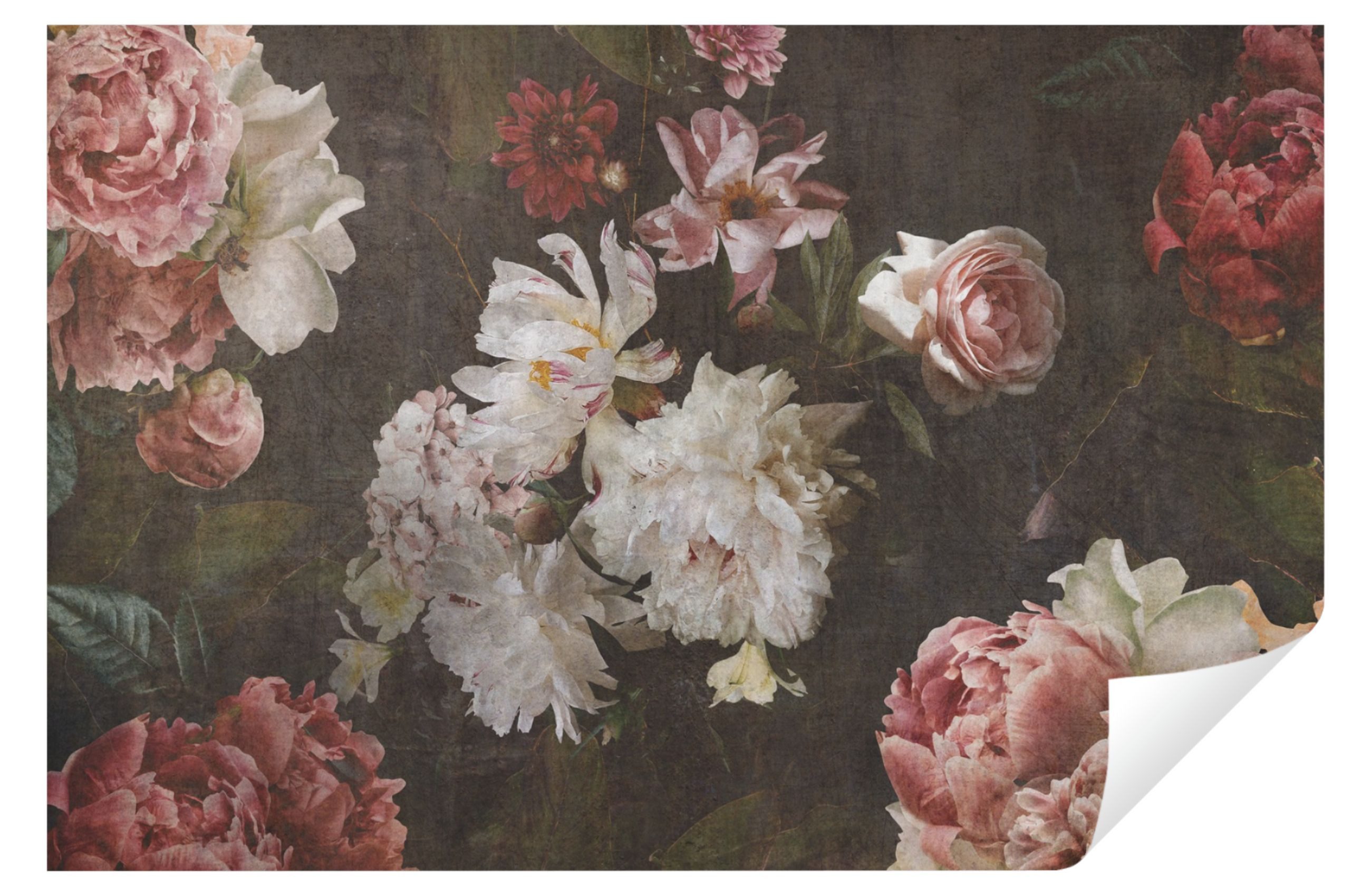 Wallarena Fototapete Blumen Rose 3D Rosa Vintage Vlies Tapete Wohnzimmer Sc günstig online kaufen
