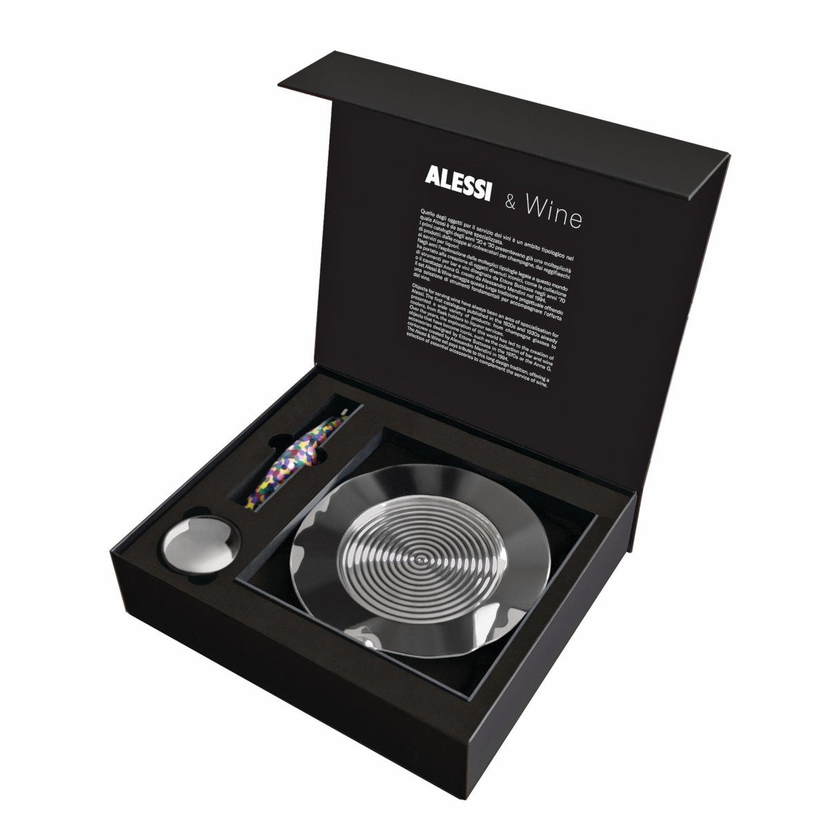 Alessi Weinflaschenöffner Wein Geschenkset Parrot