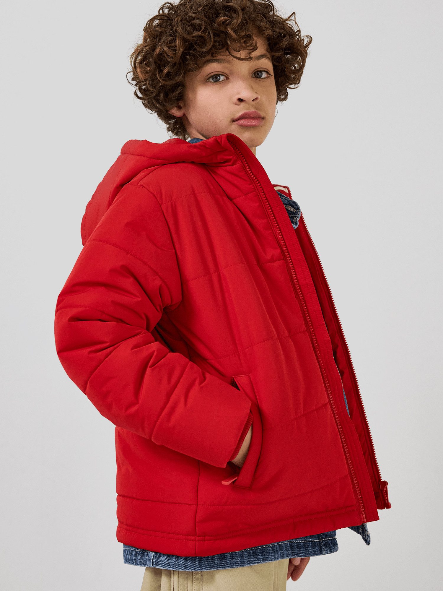 FC Bayern München Outdoorjacke FC Bayern München, Winterjacke Essentials, Kinder, Rot – Bild 4 von 5
