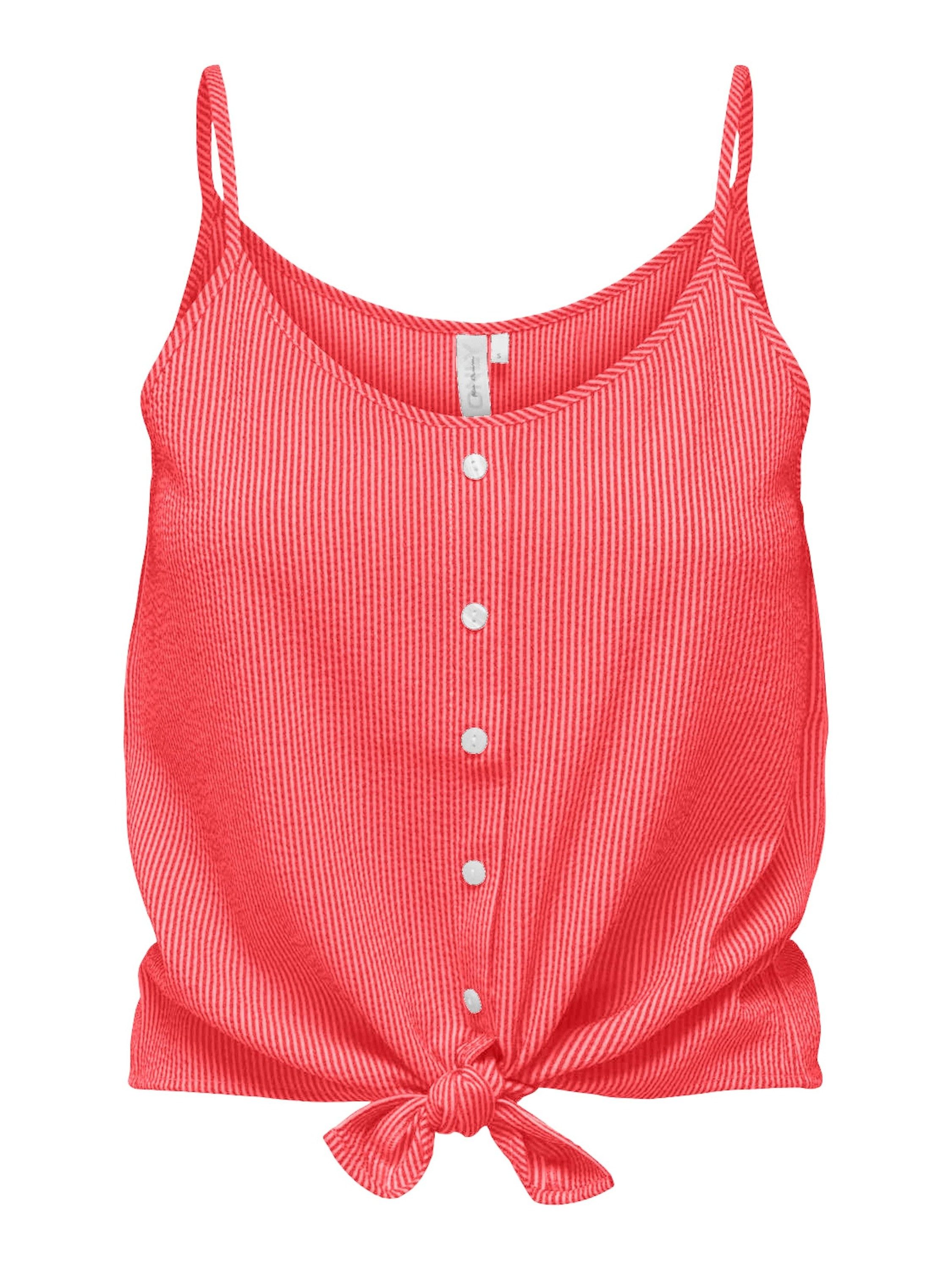ONLY Shirttop ONLLECEY (1-tlg) Drapiert/gerafft