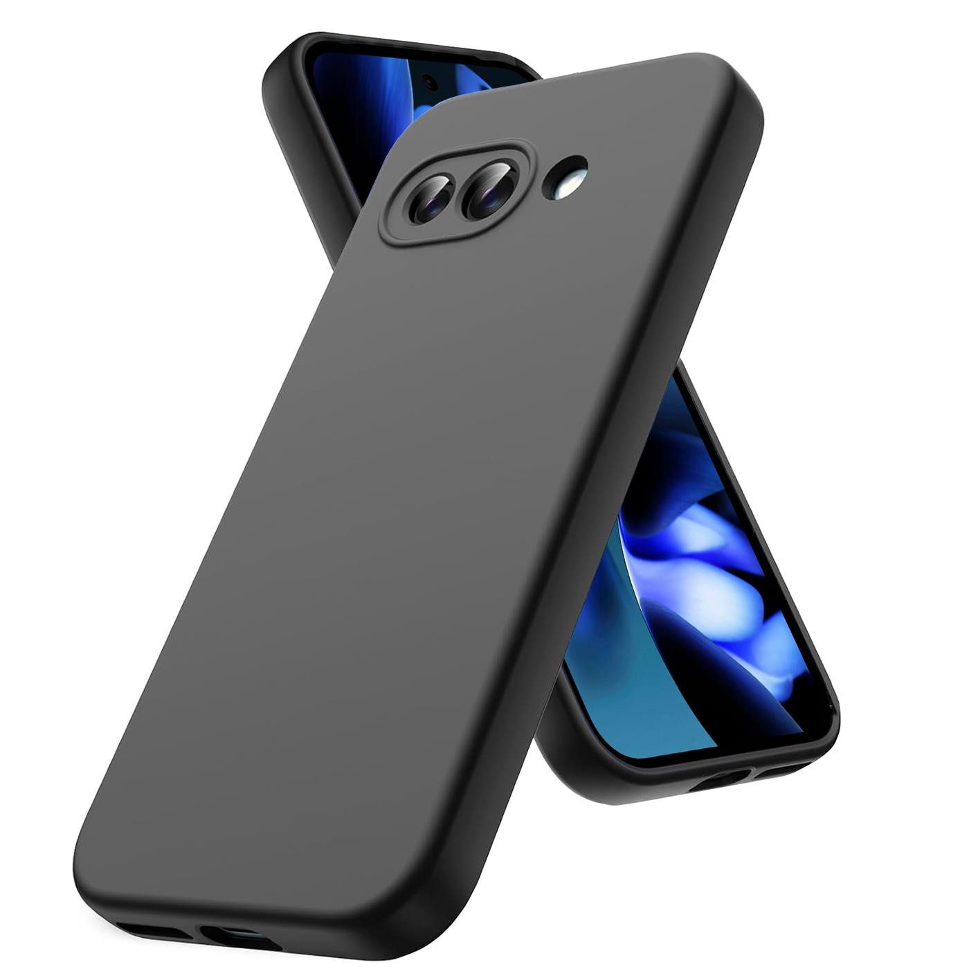 CoolGadget Handyhülle Silikon Colour Series Slim Case für Google Pixel 9a 6,3 Zoll, Hülle weich Handy Cover für Pixel 9a Schutzhülle Innenfleece