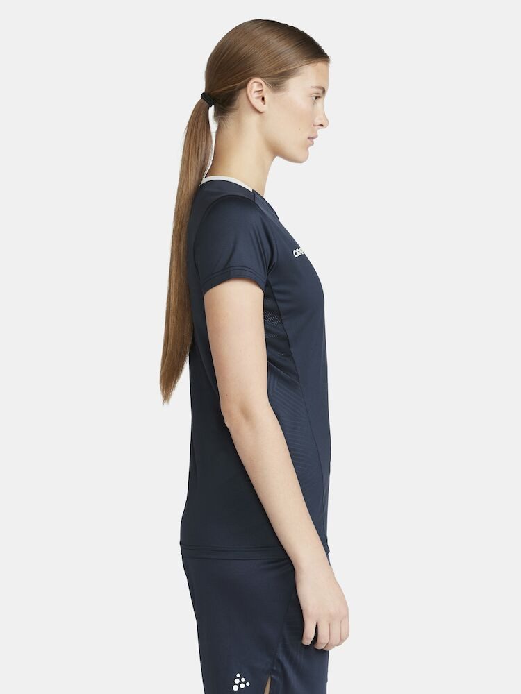 Craft Trainingsshirt Extend Jersey (rec. Polyester, Mesh-Einsätze) navyblau Damen